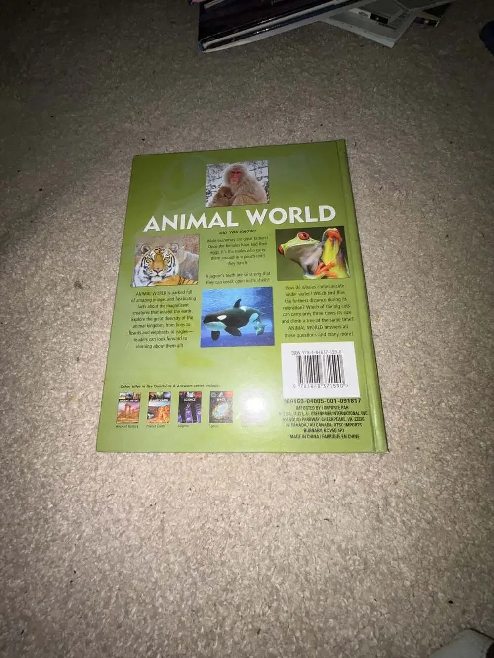 Questions & Answers: Animal World Explore the Living Planet Hardcover